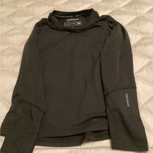 Terramar Black Long Sleeve Kids Base Layer Top Size S